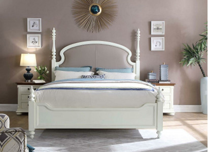 Bed Nightstand 3-piece Bedroom Set Design Modern Luxury Bed Group Wood New